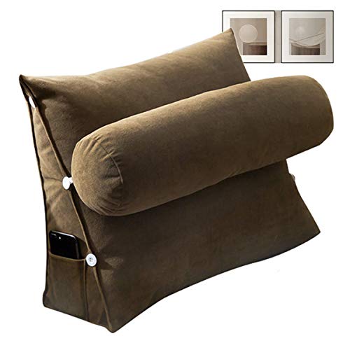 FOMT Cojín Almohada De Lectura,Almohada Ortopédica Ajustable Simple Nórdica, Cojín De Cama Y Sofá | Almohada De Lectura | Almohada Lumbar | Cojín Cómodo Que Puede Corregir La Postura,H,60 * 50cm