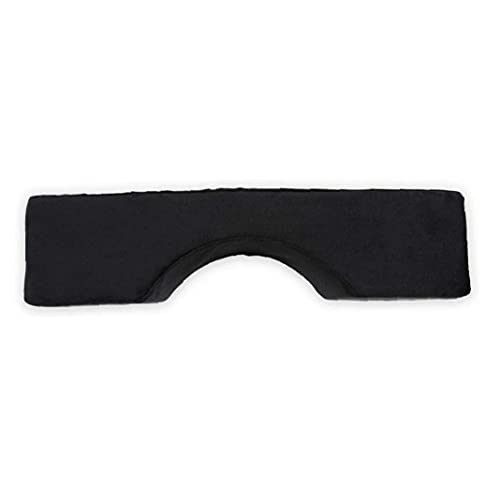 Forma de las pestañas de la pestaña del cuello almohada ergonómica curva U Extensión del soporte de suave espuma de memoria Negro para el hogar para adultos dolor de cuello crear curvas magníficas