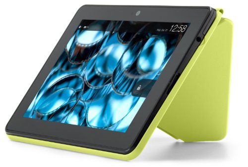 Funda de poliuretano Origami para Amazon Kindle Fire HDX 7" (sólo sirve para el nuevo Kindle Fire HDX 7"), color limón