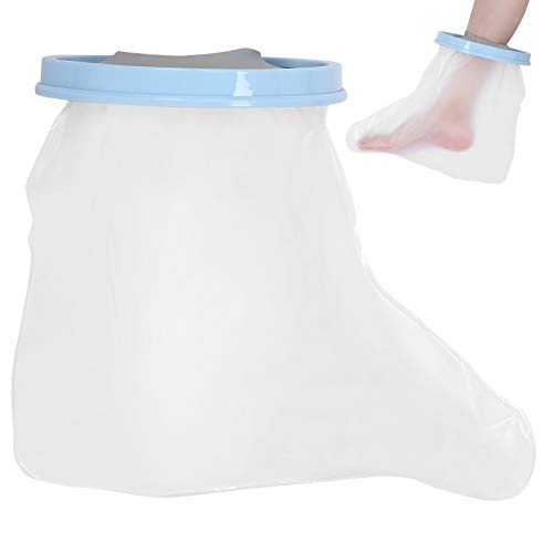 Funda impermeable para escayola de piernas para ducha, 36cm Fundas para escayola de pie para adultos Protector elástico impermeable para escayola de ducha para heridas en los pies, Protector de pie he