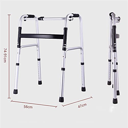 G-X Andador para Ancianos, Plegable Y Ajustable, Utilizado para Subir Y Bajar Escaleras, Rampas Y Escalones, Asistencia De Rehabilitación para Adultos O Ancianos