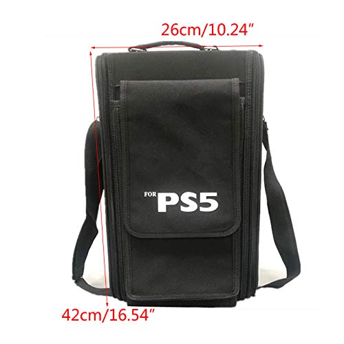 Gamepad Paquete de Correa para el Hombro portátil Estuche con Cremallera Estuche Protector de Almacenamiento a Prueba de Golpes/Polvo para PS5 Estuche de Viaje para PS5 Accesorios