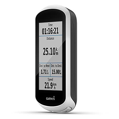 Garmin Edge Explore - Ciclocomputador para cicloturismo con funciones de conectividad, 240 x 400 píxeles, pantalla táctil, 3,0", Blanco