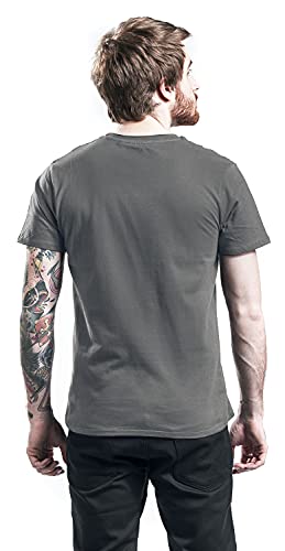 Gas Monkey Garage GMG Tyres Parts Service Camiseta, Gris (Charcoal), M para Hombre