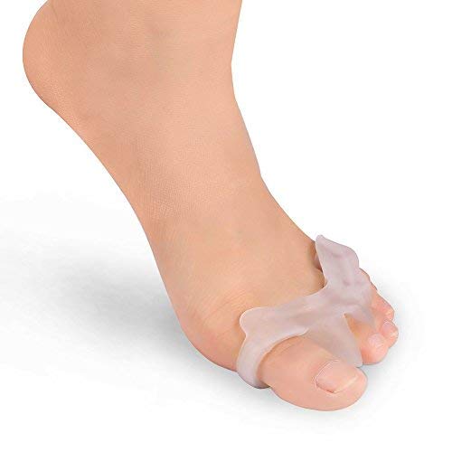 Gel separador de dedos Silicona del juanete Corrector Protector Toe enderezadora del Separador