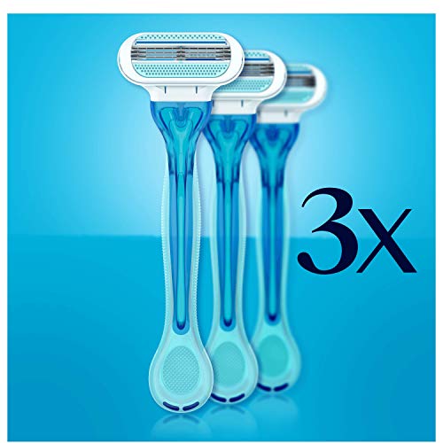 Gillette Venus Oceana Maquinilla de Afeitar Desechables Mujer, Paquete de 4 Cuchillas de Afeitar