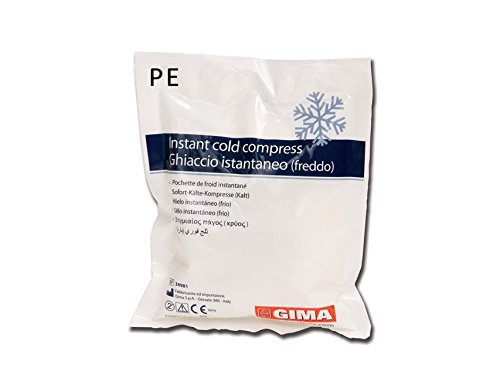 GIMA 34111 Instant Ice Bag, PE bag, Box of 25