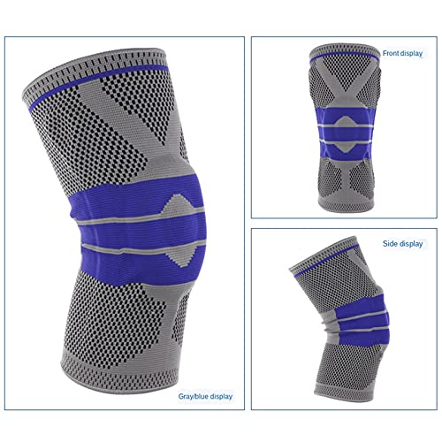 GLAITC Rodilleras Deportivas, Rodillera Ligamentos Manga de Soporte de compresión para Rodilla Rodillera Deportiva con Almohadilla de Gel para Lesiones de ligamentos, Alivio del Dolor en Las M