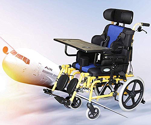 GLXLSBZ Silla de Ruedas para niños Plegable Ligera Conducción Médica, Parálisis Cerebral Silla de Ruedas para niños Coche Multifuncional Discapacitado (Regalos Ancianos)