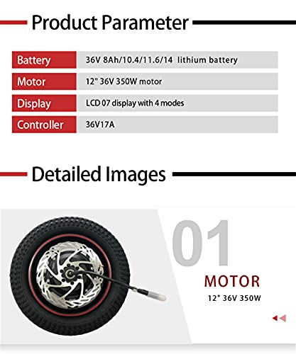 GMtes 2021 350W Handbike Eléctrico para Silla de Ruedas, Acople motorizadas para Silla de Ruedas, Convertir Silla de Ruedas Manual en eléctrica con la luz Delantera,Batería de 36V/11.6AH