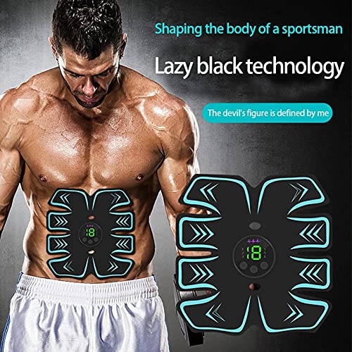 GoodWell Electroestimulador Muscular Abdominales Cinturón,Masajeador Eléctrico Cinturón con USB, Estimulación Muscular Masajeador Eléctrico Cinturón Abdomen/Brazo/Piernas/Glúteos