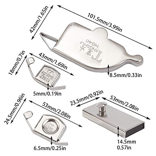 GORGECRAFT 6 piezas de guía de costura magnética guía de costura para la mayoría de máquinas de coser accesorios de pie (G20S, G30, MG1, MG40)