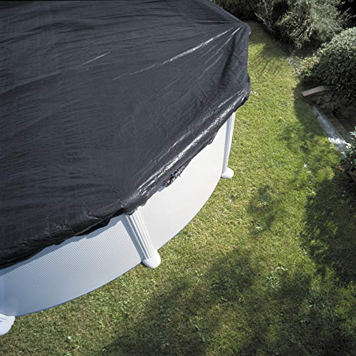 Gre CIPROV501 - Cobertor de Invierno para Piscina Ovalada de 500 x 300 cm, Color Negro