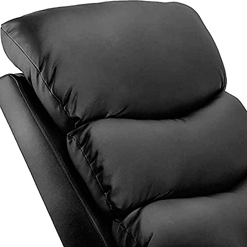 Gridinlux | Sillón Relax Masaje Extra acolchado Negro| Reclinable | 5 Modos | Función Calor Lumbar | 8 Motores | Mando de Control | 4 zonas de masaje | Polipiel