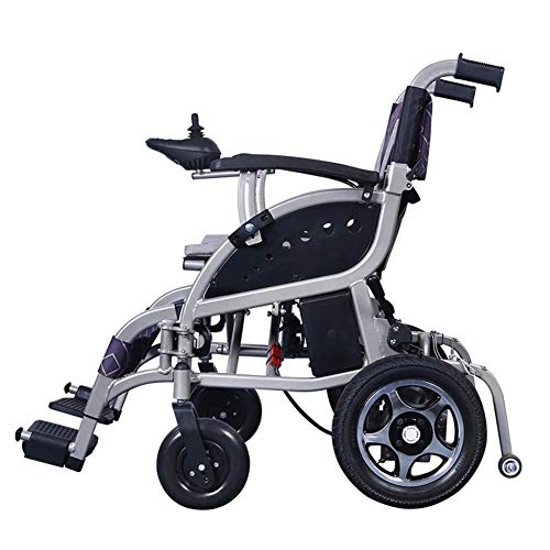 H-BEI Silla de Ruedas eléctrica Plegable Ligera 27 kg, Silla de Ruedas motorizada Scooter de Movilidad