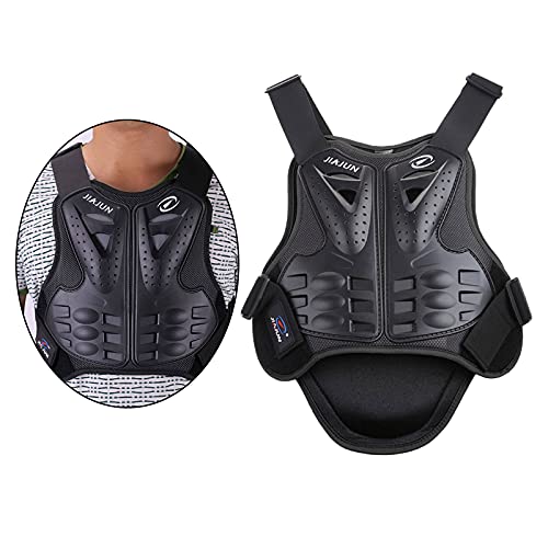 H HILABEE Protección de La Motocicleta Chalecos de La Columna Vertebral, Motocicletas, Motocicletas de Protección, Chaquetas, Protector Trasero, Equipo de Prote - Metro, Negro