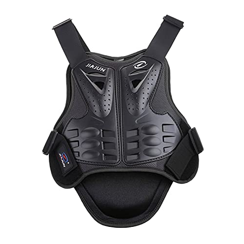 H HILABEE Protección de La Motocicleta Chalecos de La Columna Vertebral, Motocicletas, Motocicletas de Protección, Chaquetas, Protector Trasero, Equipo de Prote - Metro, Negro