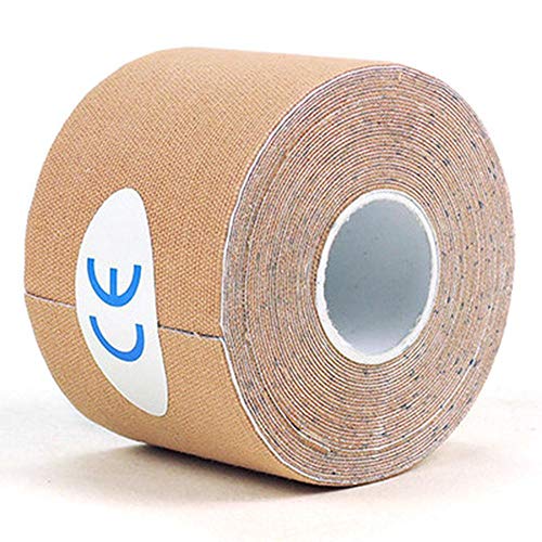 Hamkaw Kinesiology Tape, Cinta Kinesiología 5 m x 5 cm Kinesiotape Cinta quinesiológica para Cuello, Espalda, Muslos, Tobillos y Rodillas