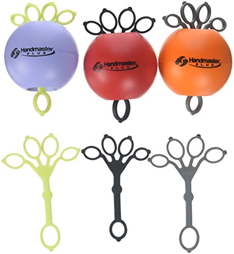 Handmaster Plus 3 Piece Physical Therapy Hand Exerciser (Colours May Vary) by Handmaster Plus