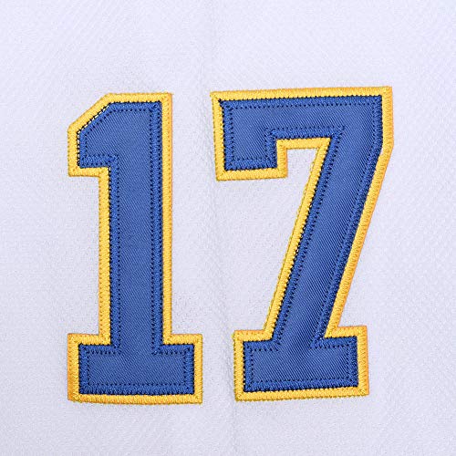 Hanson Brothers Charlestown Chiefs 16 Jack 17 Steve 18 - Camiseta de Hockey sobre Hielo - Blanco - XX-Large