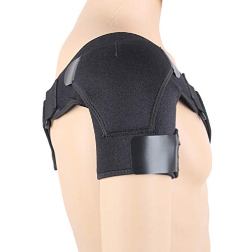 Healifty abrazadera de soporte de hombro ajustable para hombres y mujeres envoltura de manga de compresión de hombro para manguito rotador dislocado rotura de labrum de articulación ac