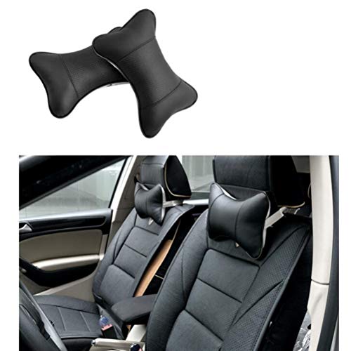 Healifty almohada para el cuello del coche Cuello transpirable Almohada Cuello Cojín para la espalda Cojín para la cabeza Cuello para el descanso del cuello (Negro)