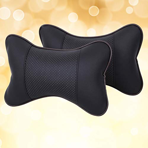 Healifty almohada para el cuello del coche Cuello transpirable Almohada Cuello Cojín para la espalda Cojín para la cabeza Cuello para el descanso del cuello (Negro)