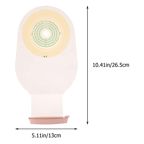 HEALLILY 10 Unidades de Bolsas de Colostomia de Una Pieza con Cierre Bolsas Escurribles para Colonoscopia CUIDADO DE Estoma de Ileostoma