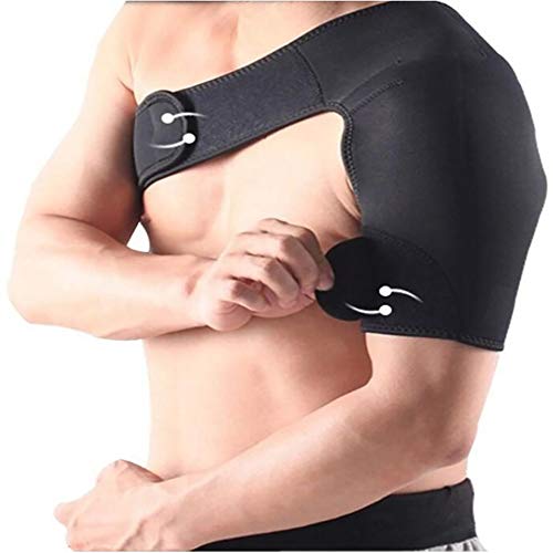 HELIALTH Apoyo de Compresión del Hombro, Abrazadera de Estabilidad de Hombro de Cuidado, para prevención de Lesiones, articulación de CA dislocada, Rotura de Labrum, tendinitis y Fractura,Left