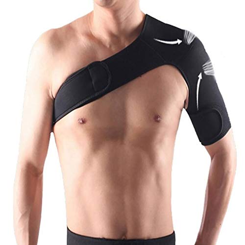 HELIALTH Apoyo de Compresión del Hombro, Abrazadera de Estabilidad de Hombro de Cuidado, para prevención de Lesiones, articulación de CA dislocada, Rotura de Labrum, tendinitis y Fractura,Left