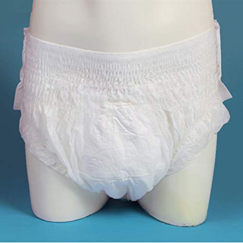 Hemoton 20 Unidades de Calzoncillos Desechables para Incontinencia Pantalones de Pañal para Adultos Ropa Interior para Adultos Pantalones para Hombres Y Mujeres Mayores Talla L