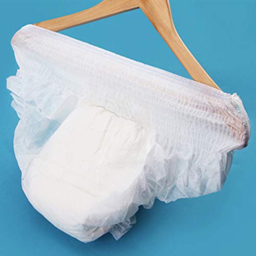 Hemoton 20 Unidades de Calzoncillos Desechables para Incontinencia Pantalones de Pañal para Adultos Ropa Interior para Adultos Pantalones para Hombres Y Mujeres Mayores Talla L