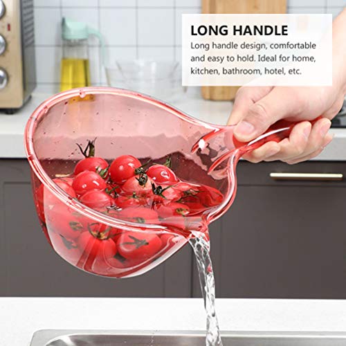 Hemoton 3 Unids Cuchara de Agua de Plástico Espesar Mango Largo Empacadora Cazo de Agua Cuchara de Baño Recipiente para La Cocina Casera Accesorios de Champú para Bebés Color Aleatorio