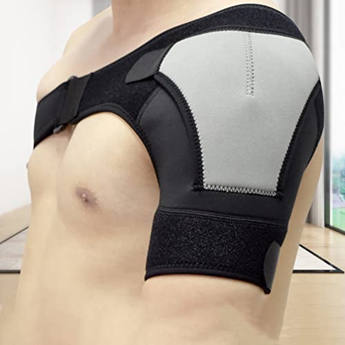 Hemoton Soporte para El Hombro Perspieta con La Almohadilla de Presión para Hombres Mujeres de Hombro Ajustables para El Rotador Desgarrado Tendonitis Dislocación CA Conjunta Bursitis