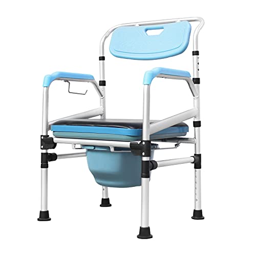 HENGMEI Silla de ducha y de WC inodoro placa de asiento Respaldo ergonómico