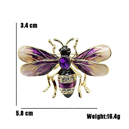 HLWJ Hundido Serie de Mariposa Broche de Moda Accesorios para Mujer (Color : C)