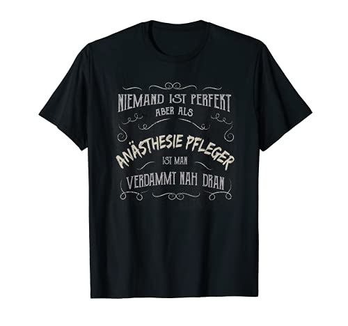 Hombre Divertida frase – profesión anestesia cuidadora Camiseta