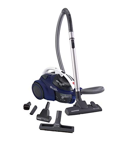 Hoover Sprint Evo SE61 Aspiradora sin Bolsa de Trineo, Especial Mascotas y Parquet, Cepillo Pelo Mascotas y Tapicerías, Depósito 1,5 L, Diseño Compacto, Ciclónico, 700W, Filtros EPA, 80dba, Cable 5m