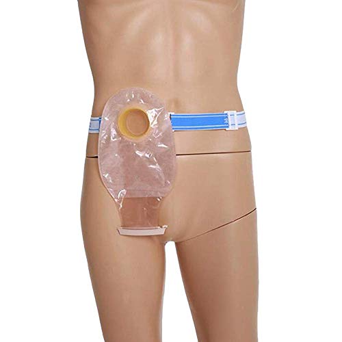 HSDCK 5 PCS de Dos Piezas de Sistema de ostomía drenable Bolsas Bolsa de colostomía ileostomía cuidados del estoma drenables Bolsas con Cierre del estoma,28cm