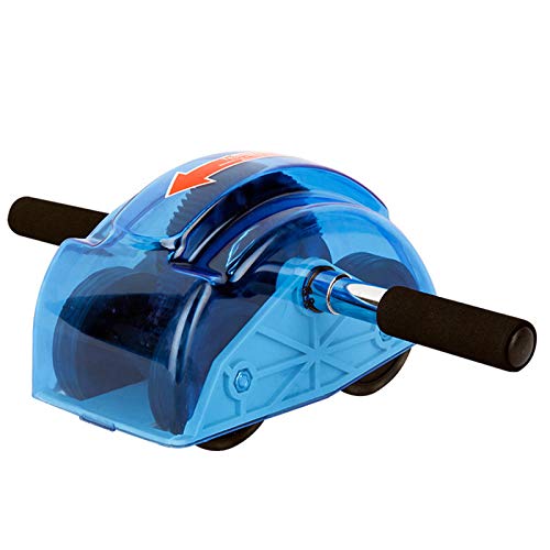 Huachaoxiang Scooter De Entrenador Abdominal, Rueda Roller del Vientre Abdominal Dispositivo Aptitud Y para Los Hombros Fuertes Brazos hacia Atrás Músculos Abdominales,Azul