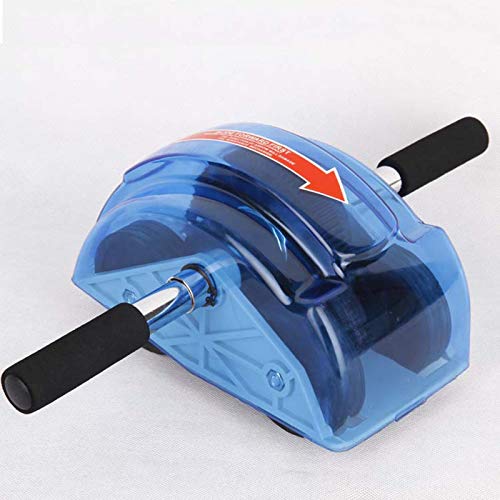 Huachaoxiang Scooter De Entrenador Abdominal, Rueda Roller del Vientre Abdominal Dispositivo Aptitud Y para Los Hombros Fuertes Brazos hacia Atrás Músculos Abdominales,Azul