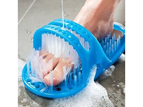 HUKITECH @ Cepillo para pies – Limpieza y masaje para pies – Cepillo para el cuidado de los pies – Cepillo para el lavado de los pies – Eliminador de durezas – Lima masajeador de pies – Mas