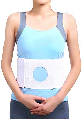 HXSCOO Banda de Soporte de estoma para Pacientes con colostomía: Abrazadera Abdominal para Arreglar la Bolsa de ostomía de la ostomía Unisex cinturón de Hernia (Size : S)