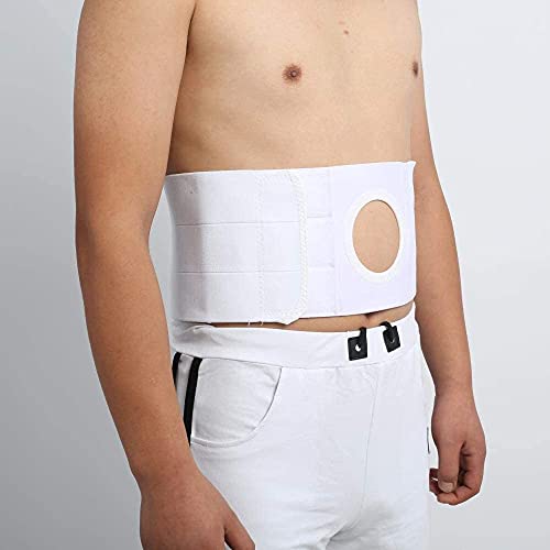 HXSCOO Banda de Soporte de estoma para Pacientes con colostomía: Abrazadera Abdominal para Arreglar la Bolsa de ostomía de la ostomía Unisex cinturón de Hernia (Size : S)