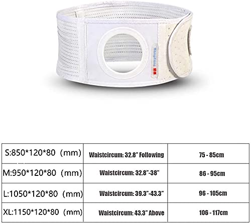 HXSCOO Cinturón de ostomía elástica para la Cintura Abdominal con la Abertura del estoma Transpirable para la Bolsa de ostomía Fija prevenir la Hernia de la Fiesta