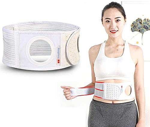 HXSCOO Cinturón de ostomía elástica para la Cintura Abdominal con la Abertura del estoma Transpirable para la Bolsa de ostomía Fija prevenir la Hernia de la Fiesta