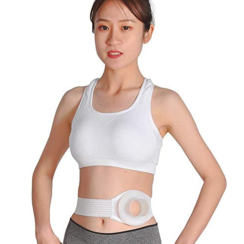 HXSCOO Cinturón de Soporte de la Hernia Unisex - Cinturón Supports Belt - Peluquero de aglutinante Abdominal para Pacientes de colostomía: Ajuste 4-5 cm Estoma Cinturón de ostomía