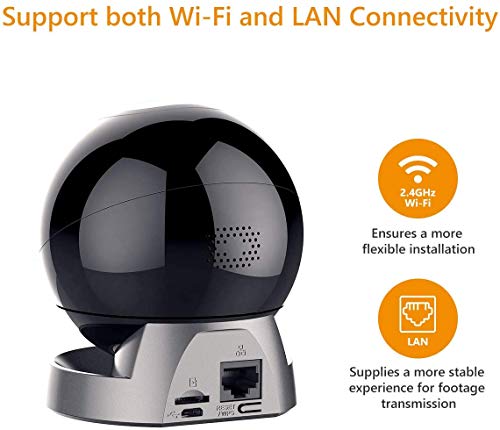 Imou Cámara de Vigilancia WiFi Interior, Dome Cámara 360° con Seguimiento Automático de Movimiento, Modo de Privacidad, Audio Bidireccional y Visión Nocturna, Ranger Pro