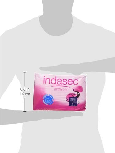 Indasec Dermoseda Good Night Compresa Incontinencia Maxi - 12 Unidades