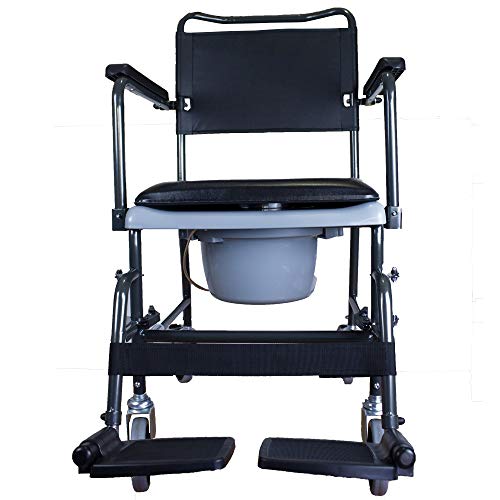 Invacare Silla de ruedas WC con inodoro 2 ruedas con freno Cascata